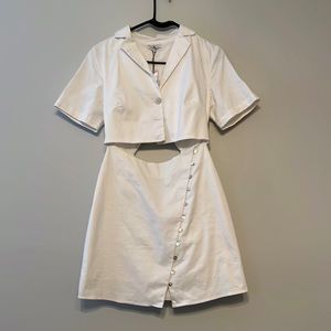 Two piece button dress